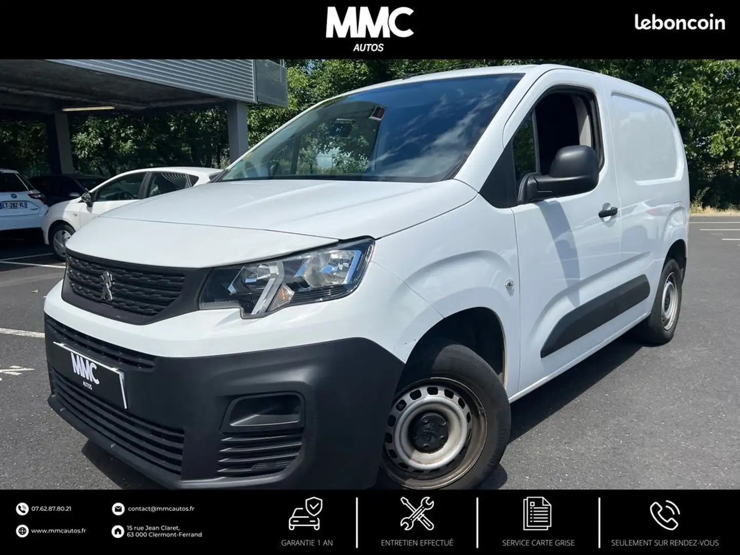 Peugeot Partner 1.6 BlueHdi 75 Standard Pro Blanc - 1