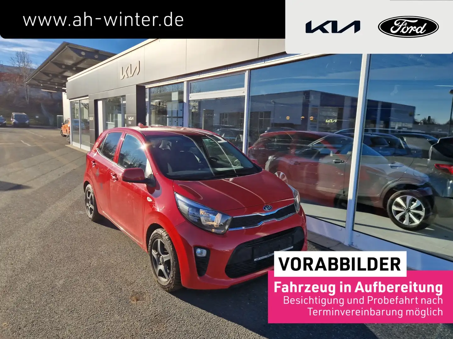 Kia Picanto 1,0 Dream Team Navi Kamera Sitzhzg Klima Alu Rot - 1