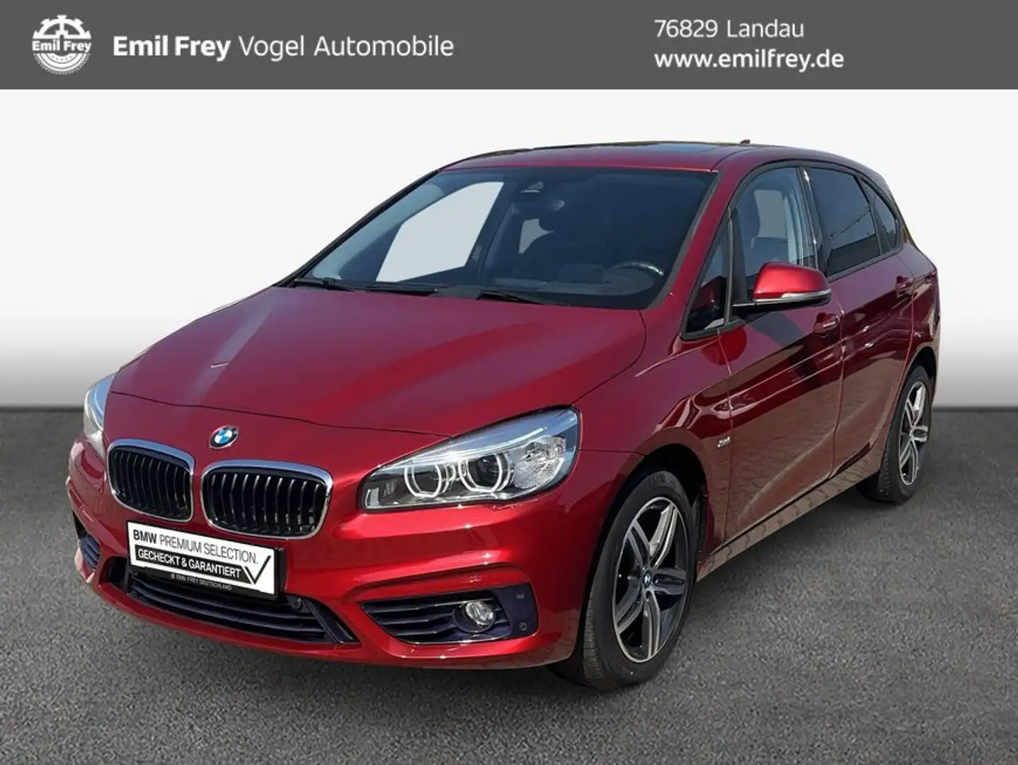 BMW 218 218d Active Tourer Aut. Sport Line Rot - 1