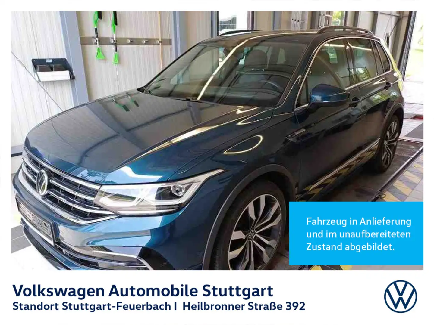 Volkswagen Tiguan 2.0 TDI R-Line DSG Navi AHK P-Dach Blau - 2