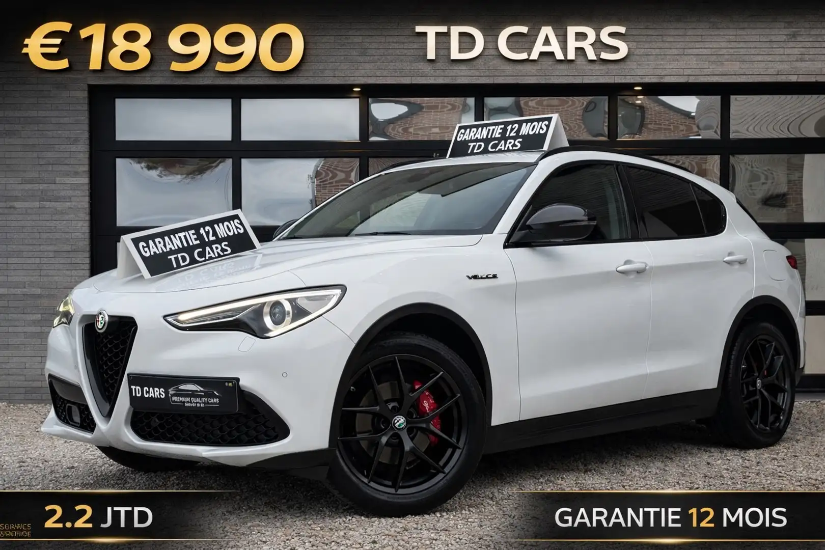 Alfa Romeo Stelvio Stelvio 2.2 JTD Super⚠️GARANTIE 12 MOIS⚠️ White - 1