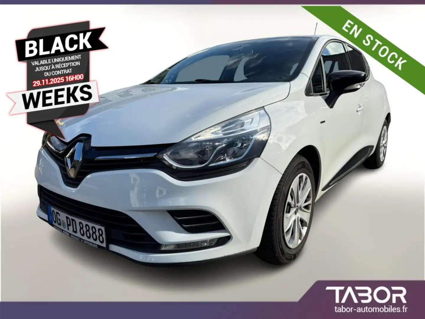 Renault Clio IV 0.9 TCe 90 Limited Clima R&Go Blanc - 1