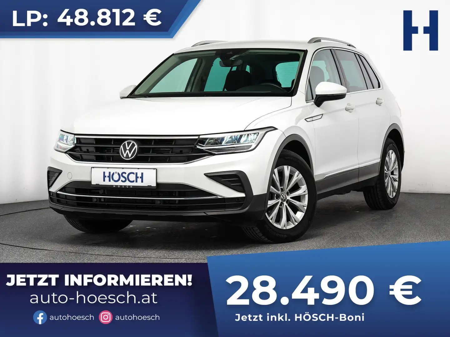 Volkswagen Tiguan Life TDI Aut. ASSISTENZ ACC LED MEGA-DEAL+++ Weiß - 1