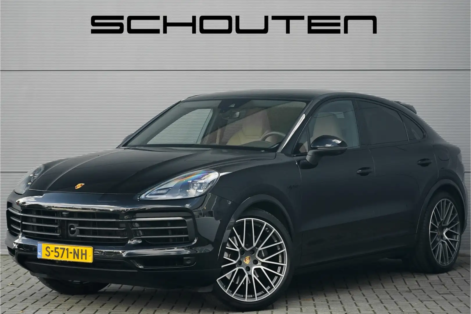 Porsche Cayenne Coupé 3.0 E-Hybrid Platinum Luchtvering ACC 22" El Noir - 1