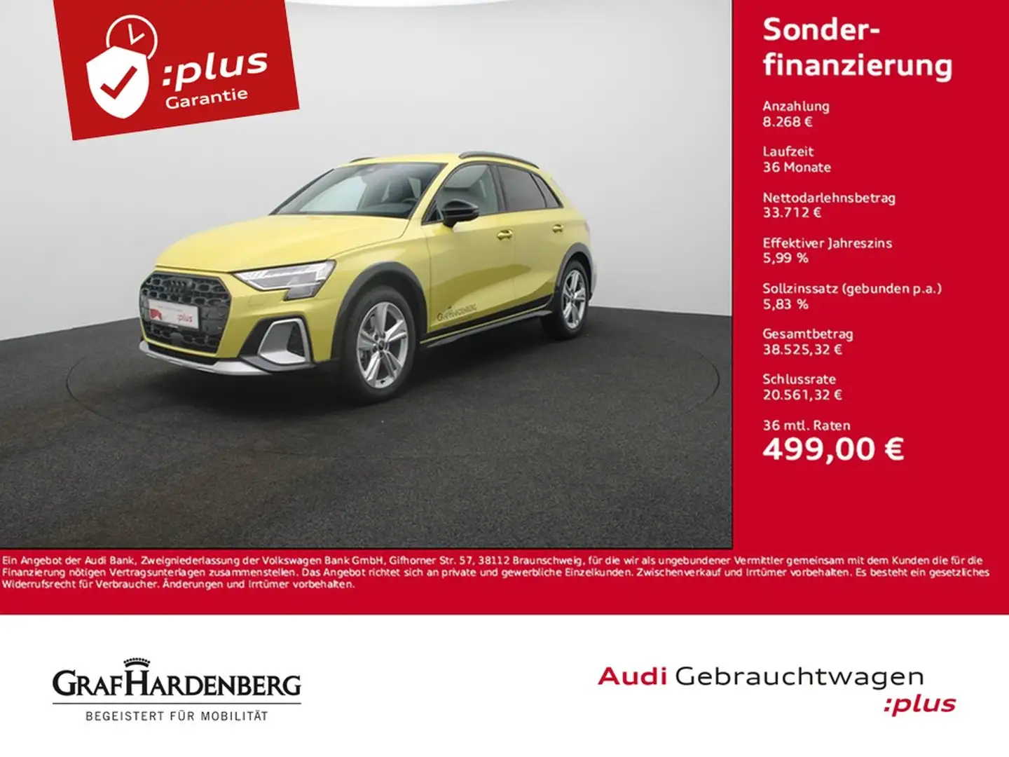 Audi A3 allstreet 35 TFSI . Virt.Cockpit LED Navi Jaune - 1