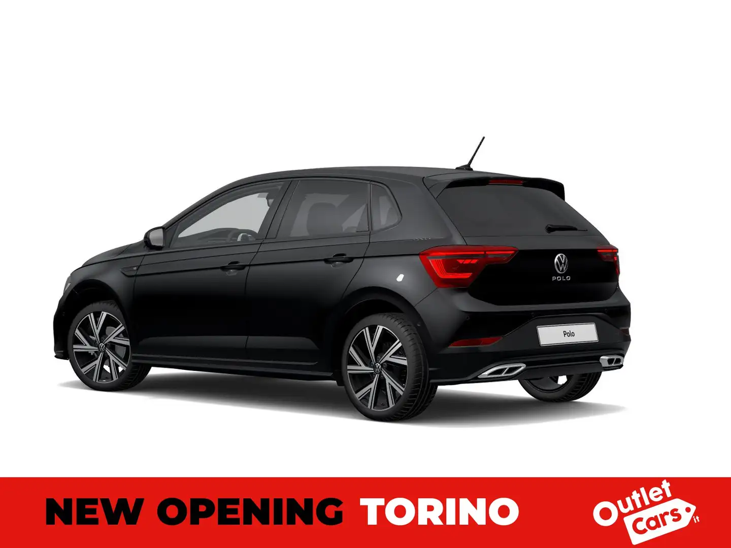 Volkswagen Polo 1.0 tsi r-line 95cv dsg Nero - 2