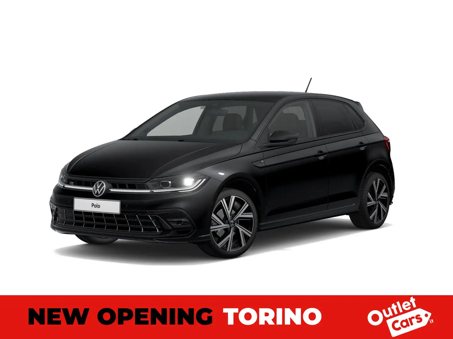 Volkswagen Polo 1.0 tsi r-line 95cv dsg Nero - 1