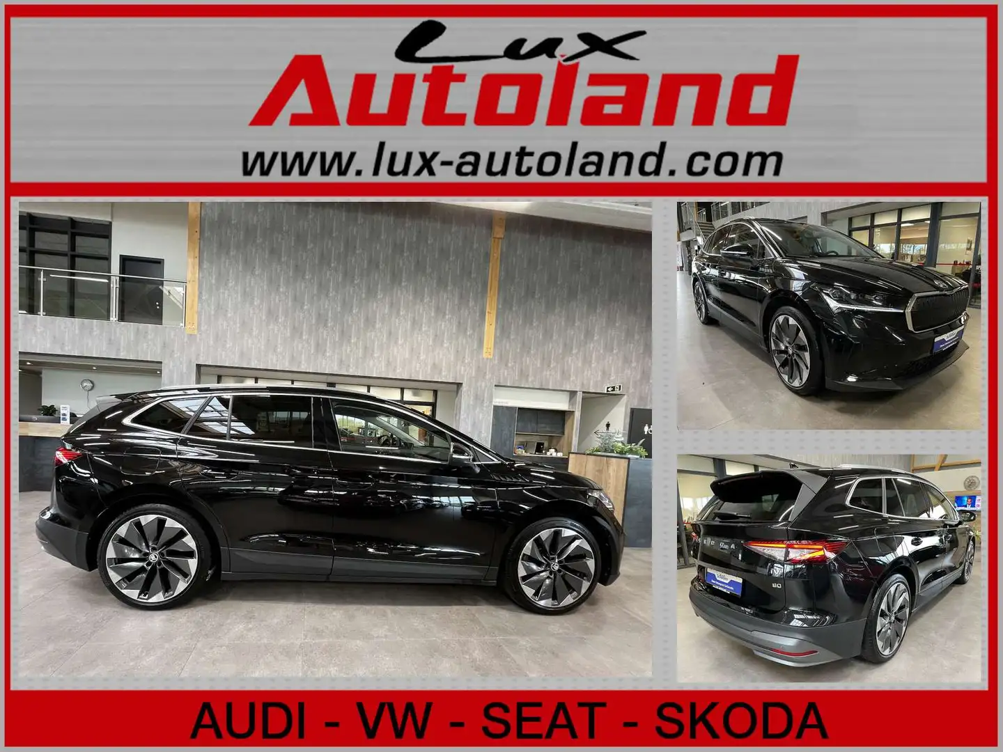 Skoda Enyaq 80 Suite AHK Matrix 21 Leder Kame Wärmep Noir - 1