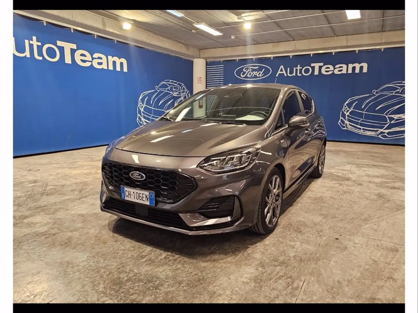 Ford Fiesta 5p 1.0 ecoboost h st-line 125cv Grijs - 1