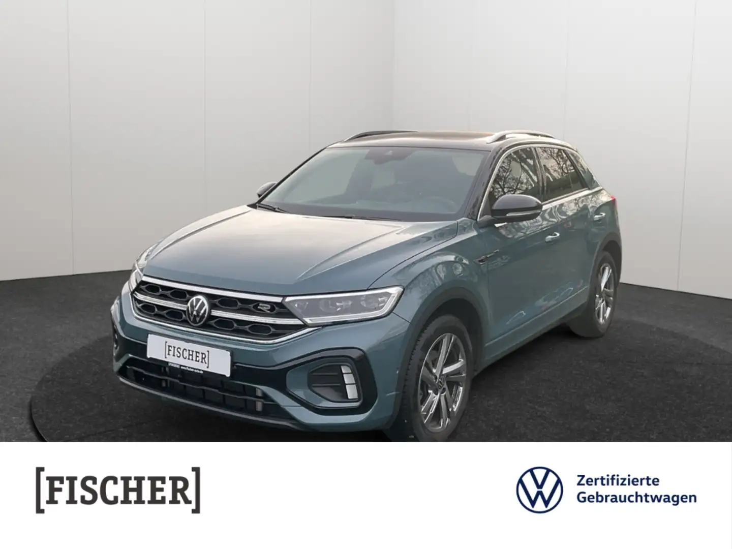 Volkswagen T-Roc 1.5TSI DSG R-Line LED AHK Navi Rear View ACC DAB Blau - 1