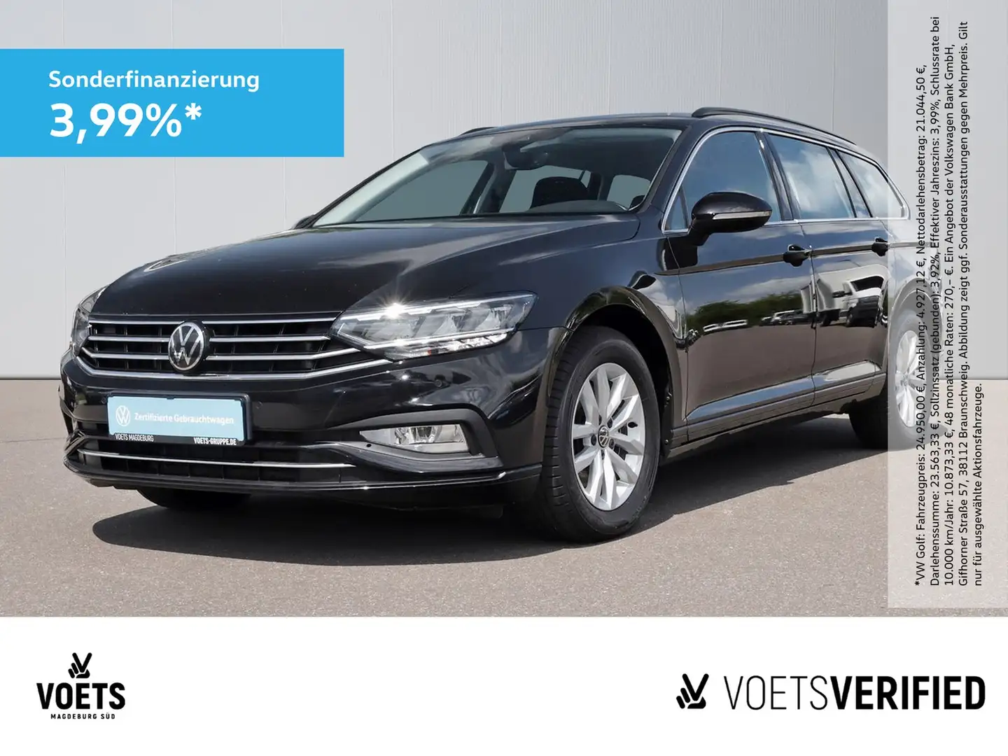 Volkswagen Passat Variant BUSINESS 2.0 TDI DSG LED+NAVI+ACC Schwarz - 1