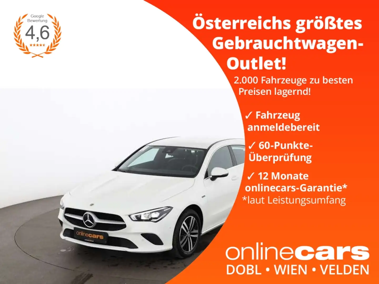 Mercedes-Benz CLA 250 e Shooting Brake Aut LED AHK NAVI R-KAMERA Weiß - 1