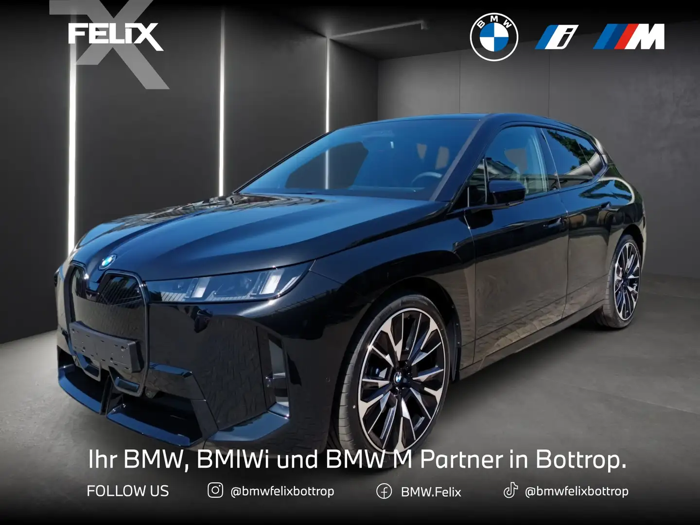 BMW iX xDrive45 M SPORT PRO+INNOV.-PAKET+23"+ICONIC GLOW+ Negro - 1