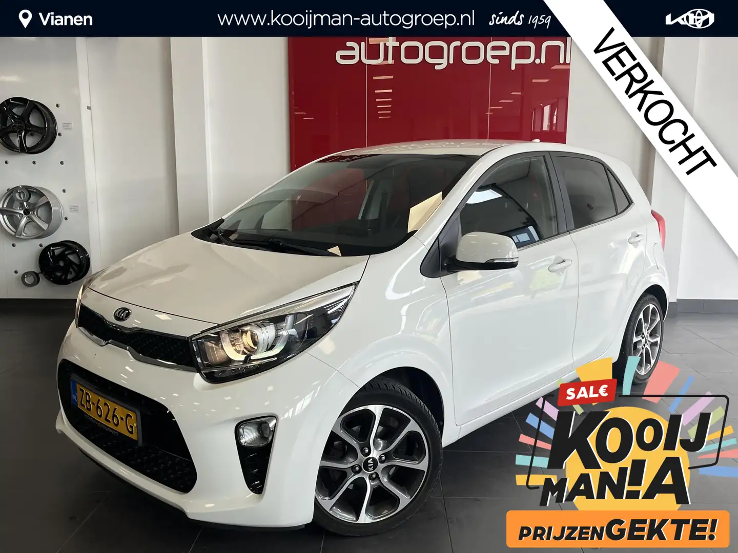 Kia Picanto 1.0 CVVT Design Edition Unieke Uitvoering, Leren B Wit - 1