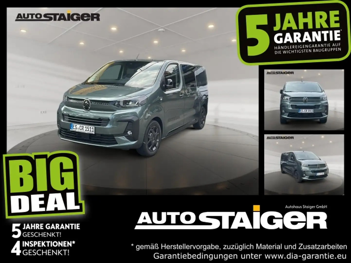 Citroen Spacetourer PLUS M BlueHDI 180 EAT8 Automatik+AHK Verde - 1