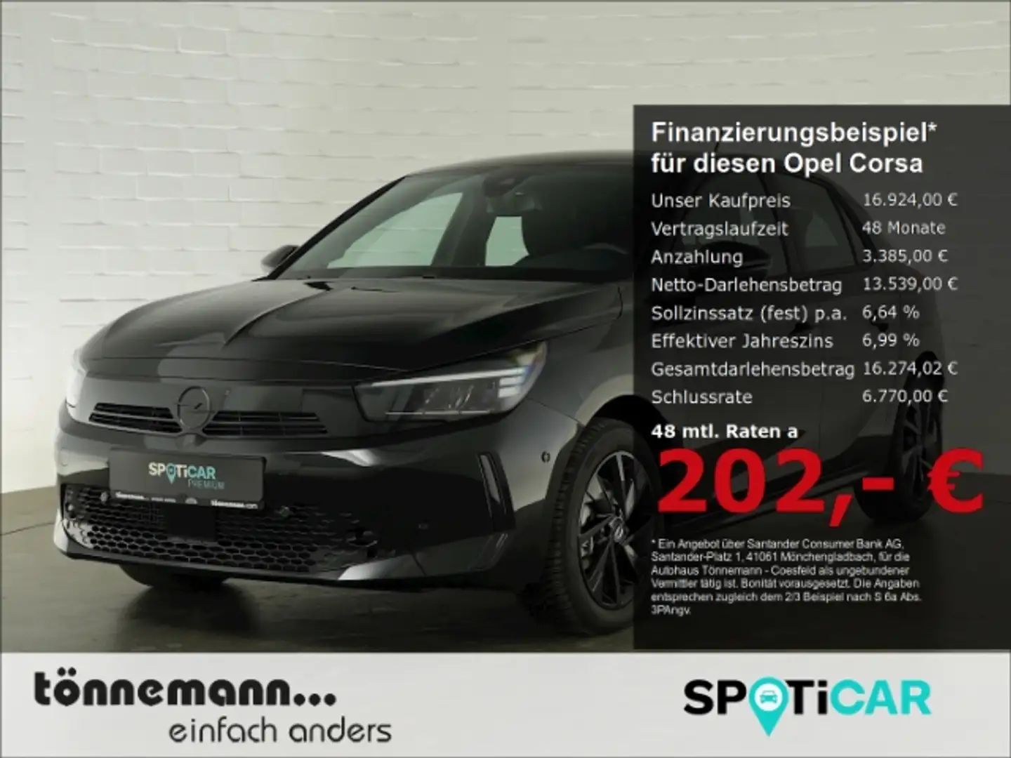 Opel Corsa F FACELIFT GS+LED+NAVI+RÜCKFAHRKAMERA+SITZ-/LENKRA Schwarz - 1