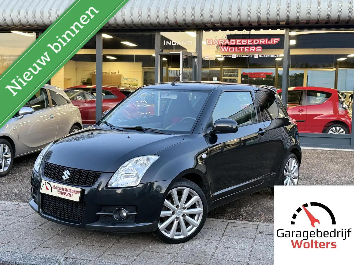 Suzuki Swift 1.6 Sport stoelverw. lmv ecc goedestaat Zwart - 1