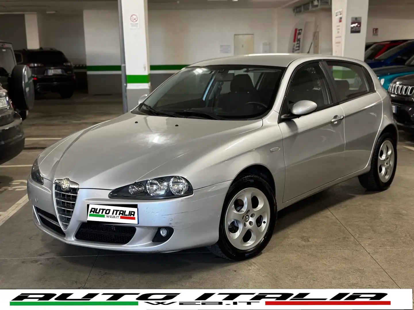 Alfa Romeo 147 147 5p 1.6ts16v 105cv#76000KM!!C.LEGA#SCHERMOTOUCH Argento - 1