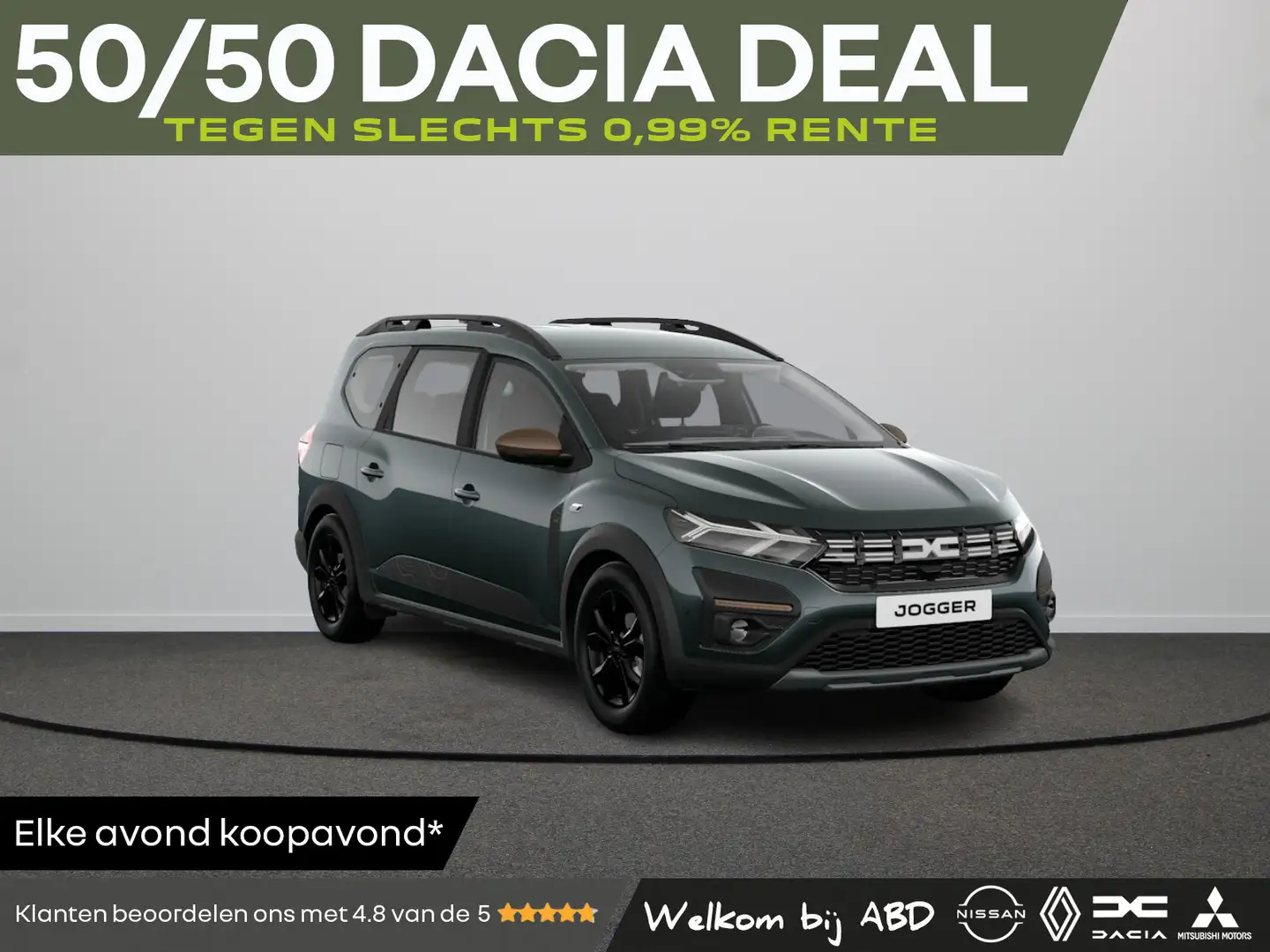 Dacia Jogger Extreme HYBRID 140 | Achteruitrijcamera | Bekledin Groen - 1