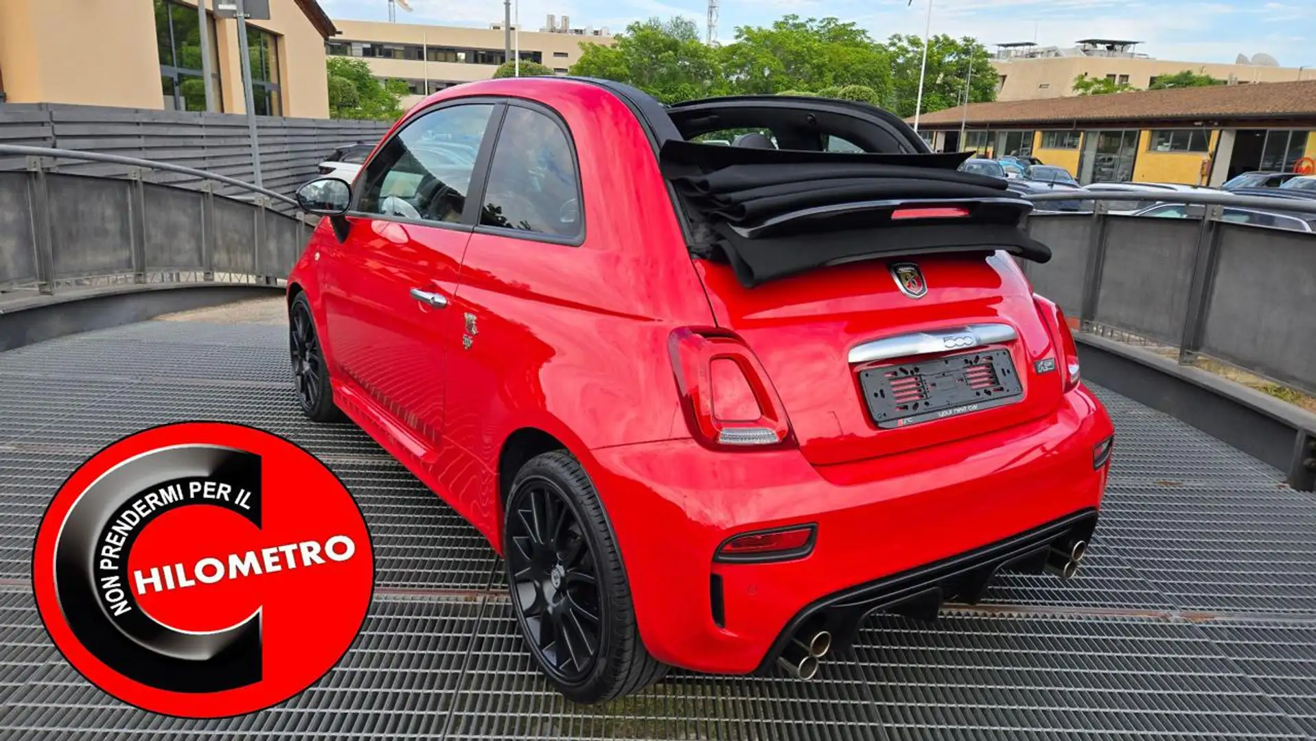 Abarth 595C F595 CABRIO AUTOM 165 CV PELLE REKORD MONZA PROMO Rouge - 1