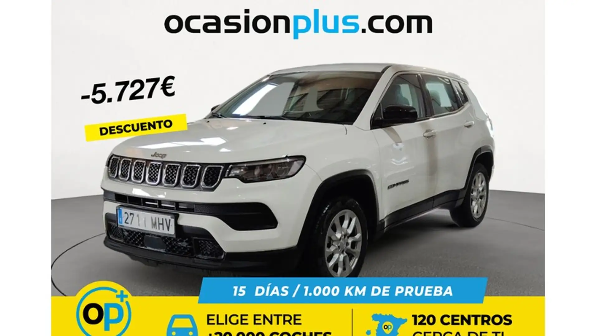 Jeep Compass 1.5 MHEV Longitude FWD DCT Weiß - 1