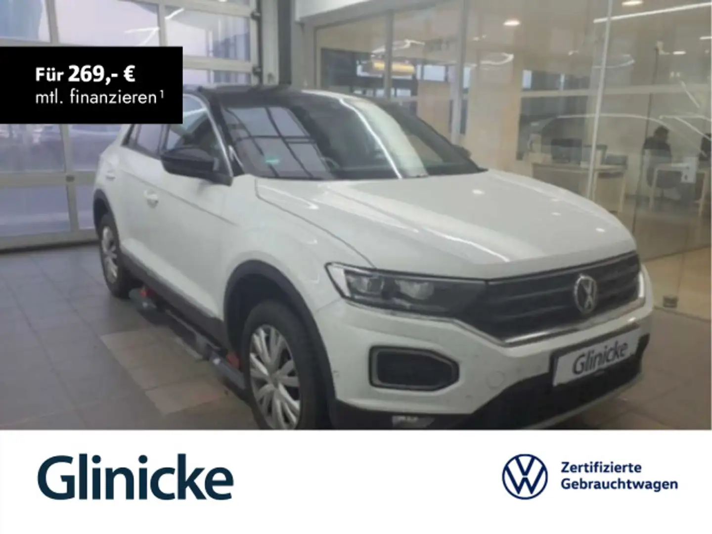 Volkswagen T-Roc 1.5 TSI Sport Navi LED ACC Sitzheizung RFK Weiß - 1