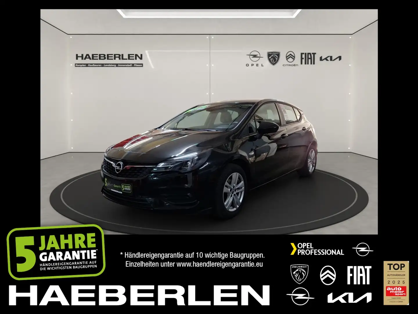 Opel Astra K 1.2 Turbo Edition LM LED PDC KAM Zwart - 1