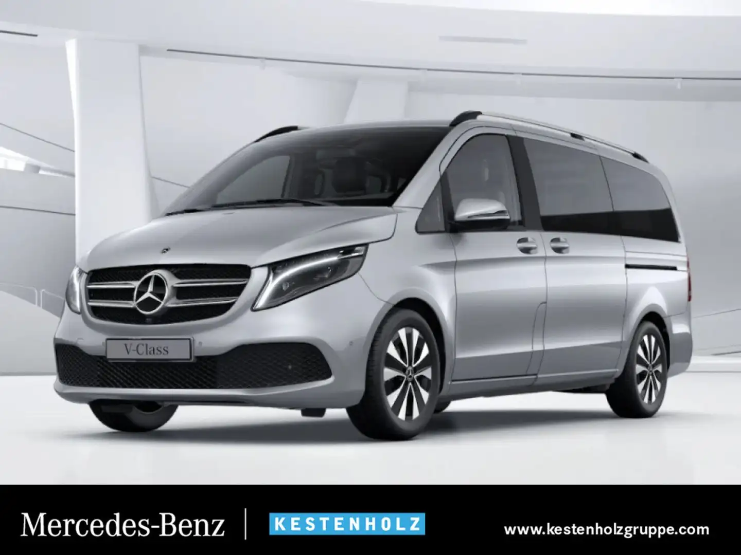 Mercedes-Benz V 300 d lang 4M Stdhzg Pano Sportpak Burmester AHK Argintiu - 1