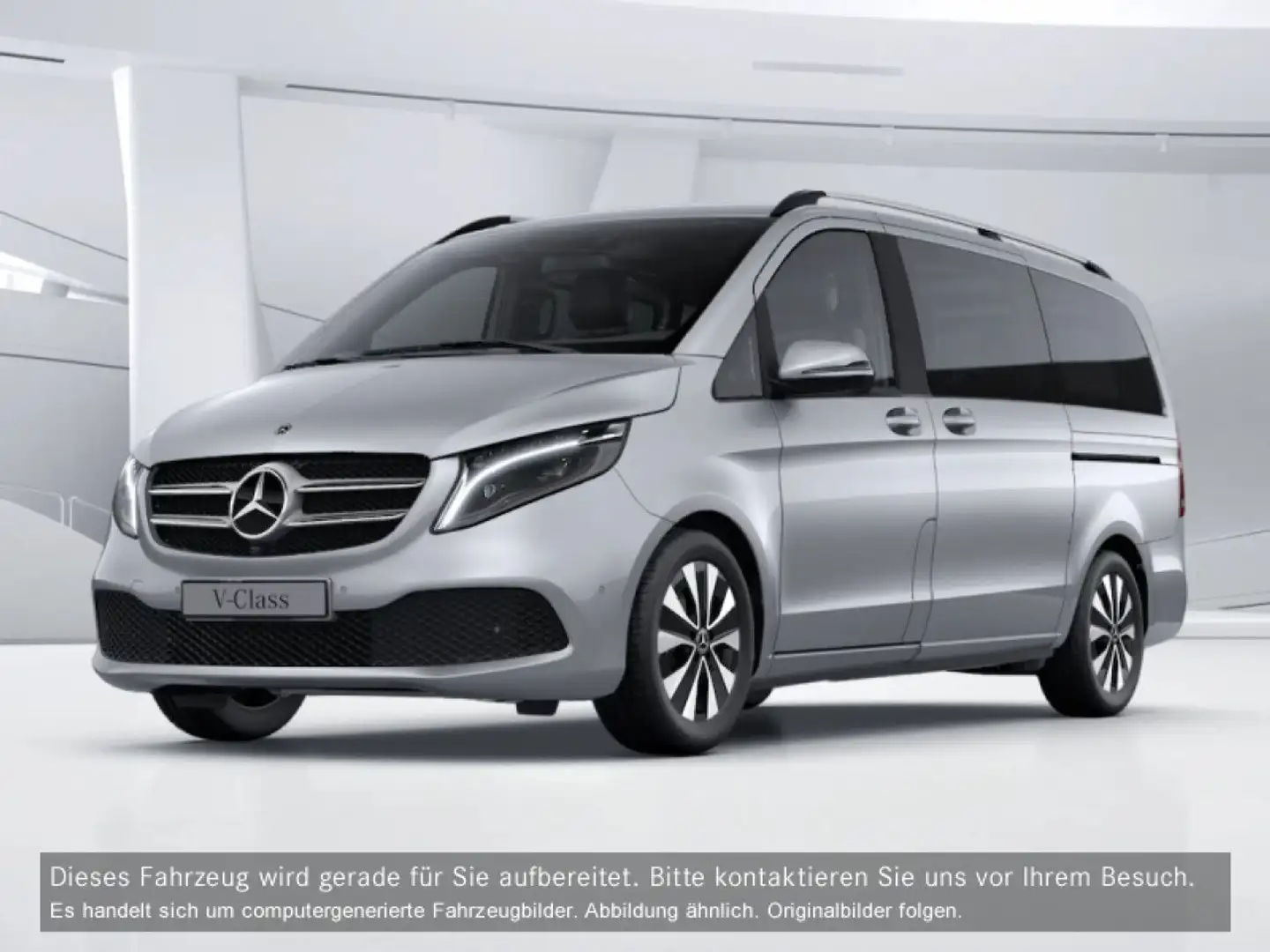 Mercedes-Benz V 300 d lang 4M Stdhzg Pano Sportpak Burmester AHK Argintiu - 2