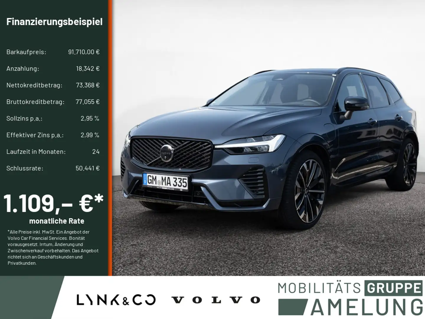 Volvo XC60 T8 AWD Ultra Dark Plug-In STANDHZ LED Azul - 1
