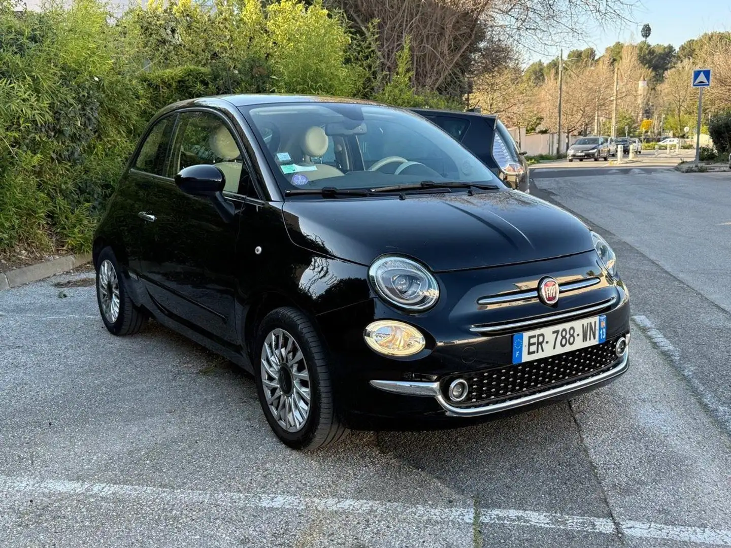 Fiat 500 69Ch Lounge - 47 000 Kms Schwarz - 2