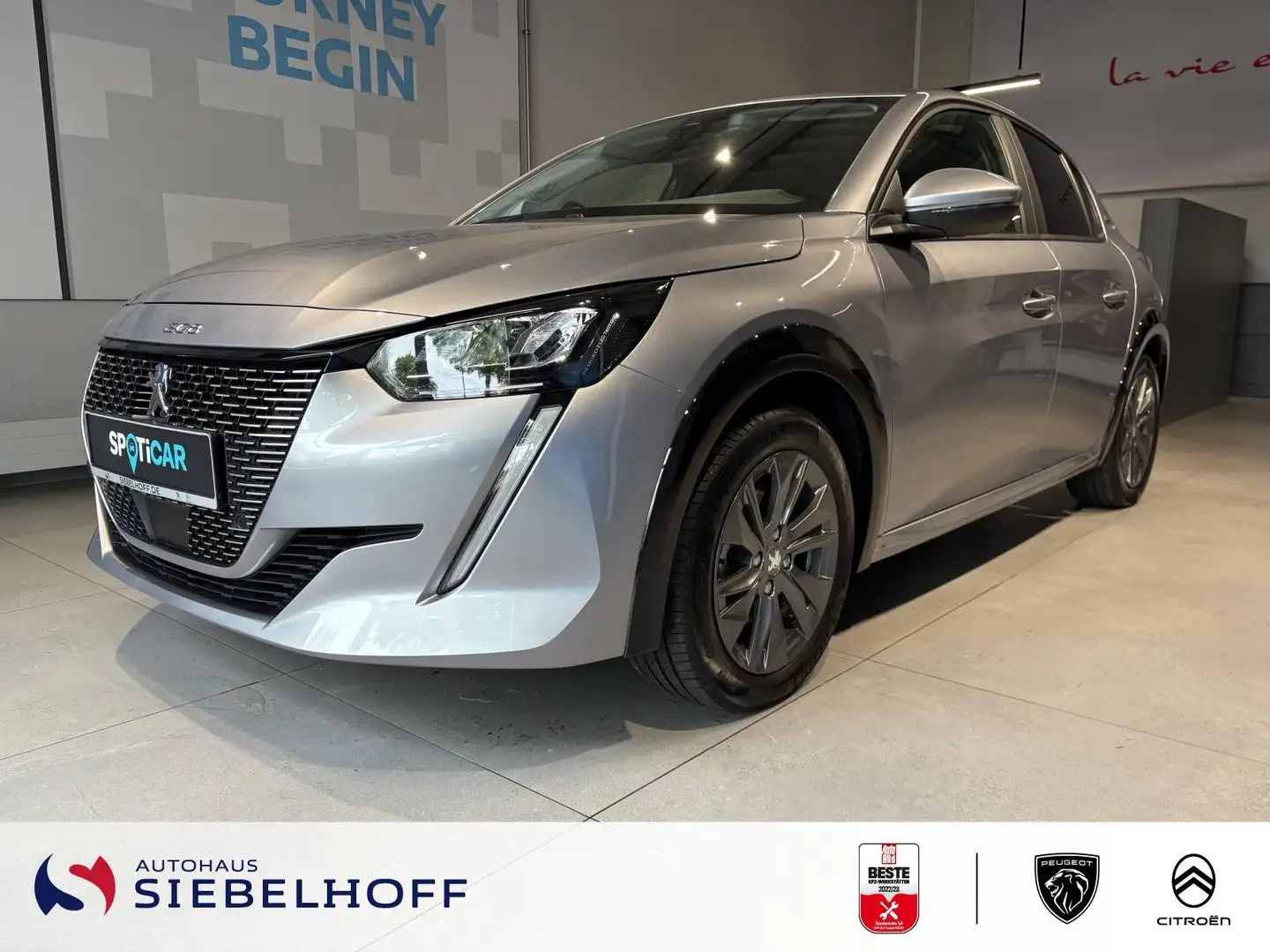 Peugeot e-208 Active Pack Elektromotor 136 *SHZ*PDC*Eco- Silber - 2