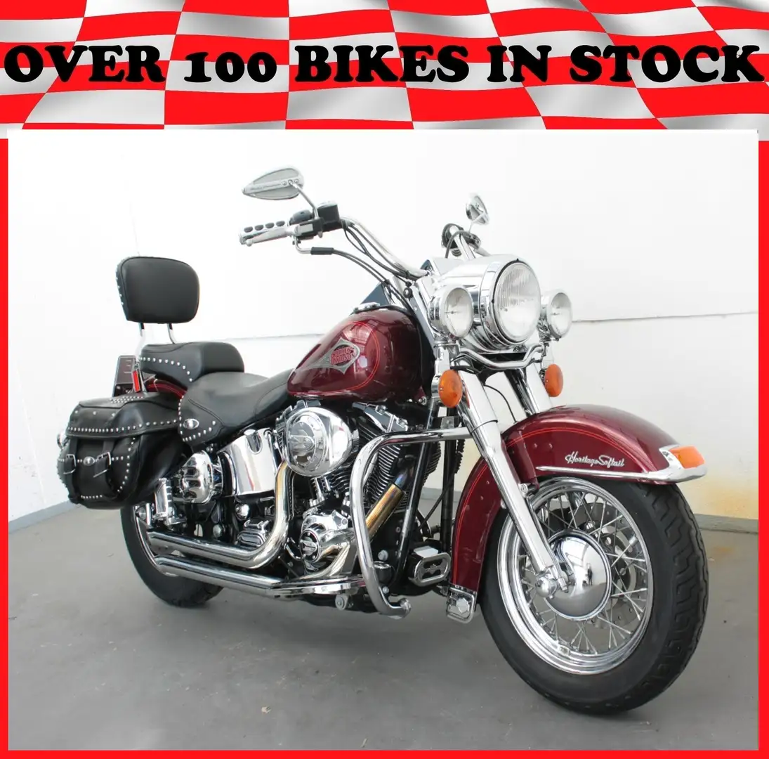 Harley-Davidson Heritage Softail FLSTC Softail Heritage Classic Vergaser Rot - 1