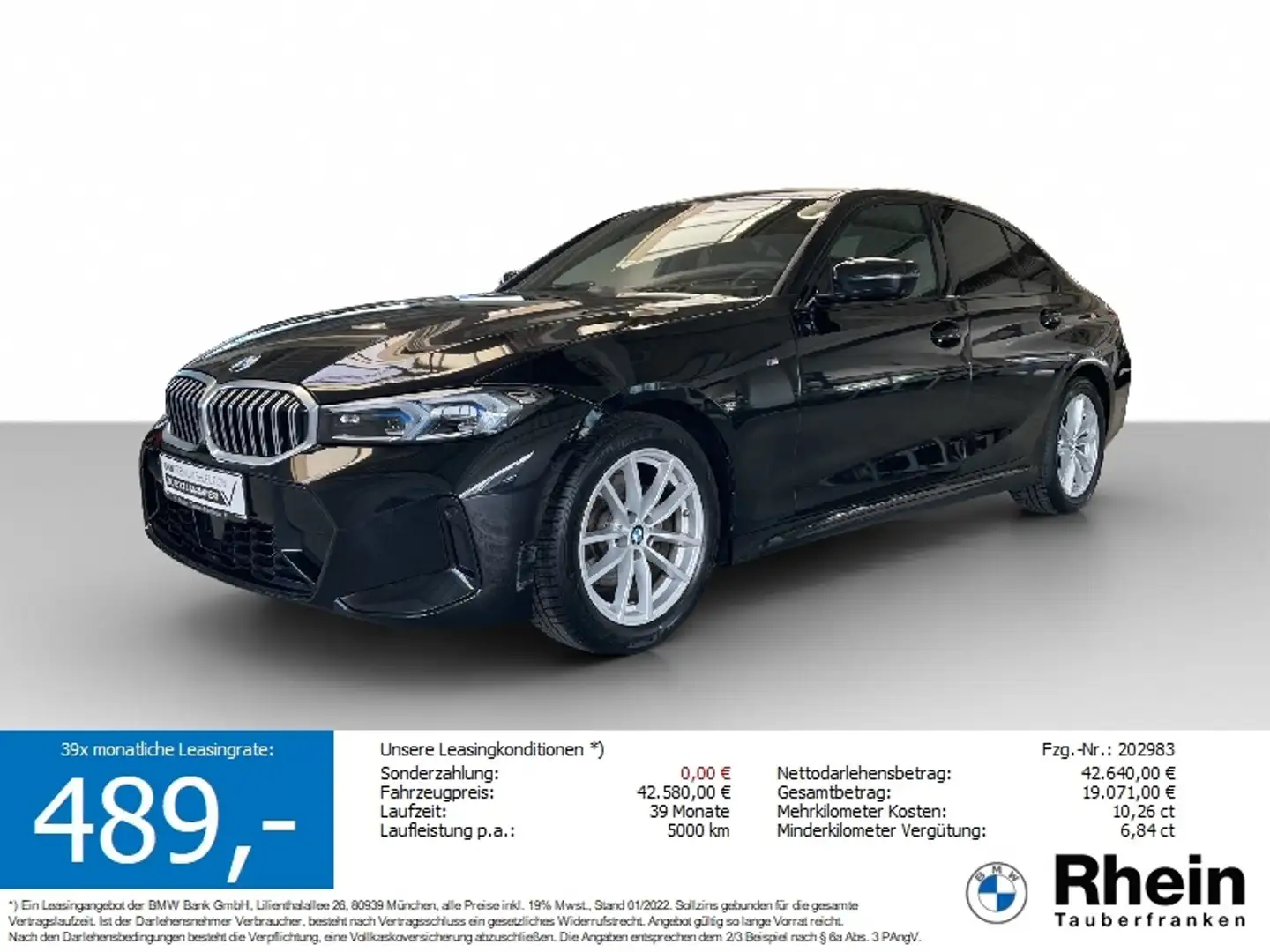 BMW 320 d Lim. M Sportpaket NaviProf*ACC*LED Schwarz - 1