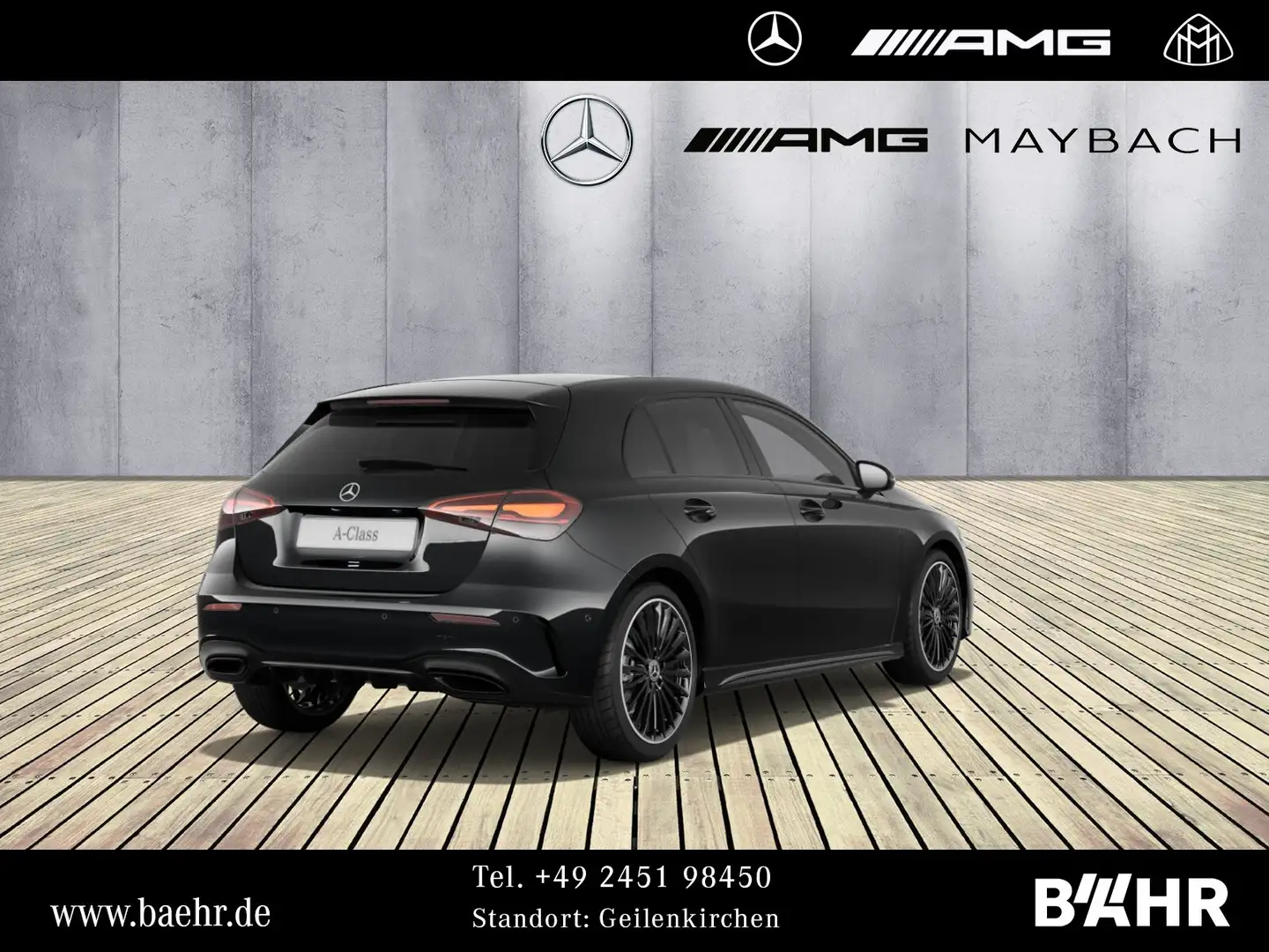 Mercedes-Benz A 200 A 200 d AMG+Night/MBUX/LED/Pano/Parktr.+RFK/19" Schwarz - 2