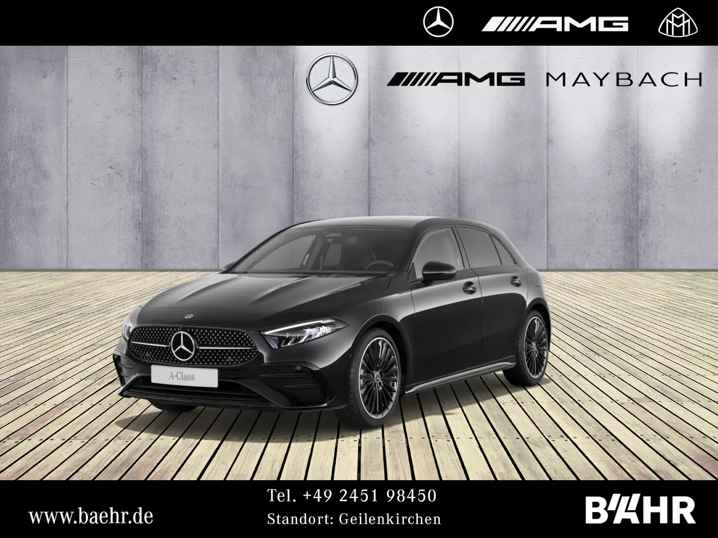 Mercedes-Benz A 200 A 200 d AMG+Night/MBUX/LED/Pano/Parktr.+RFK/19" Schwarz - 1