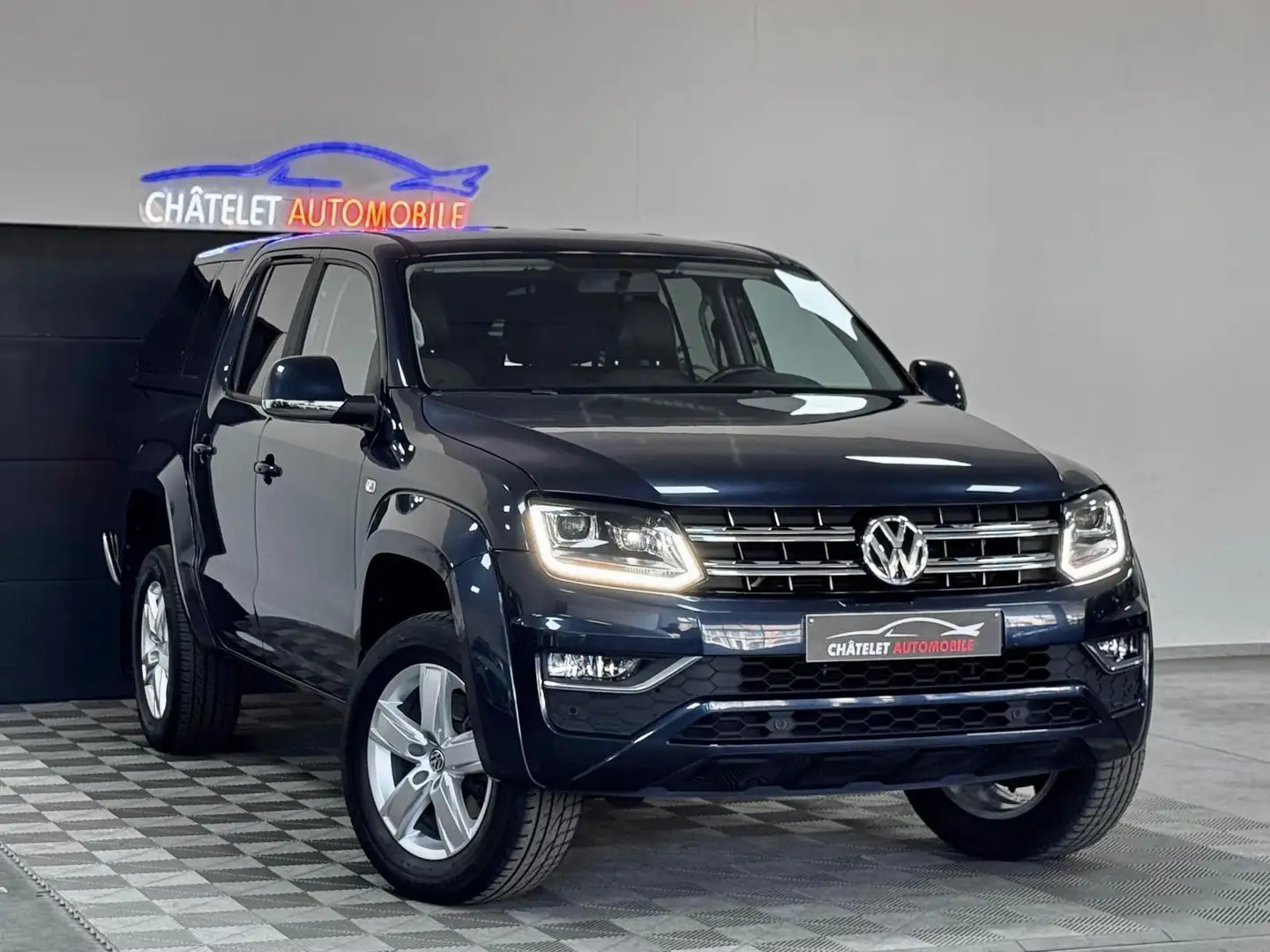 Volkswagen Amarok 3.0L V6 TVA CAMÉRA UTILITAIRE CUIR GARANTIE Blauw - 1