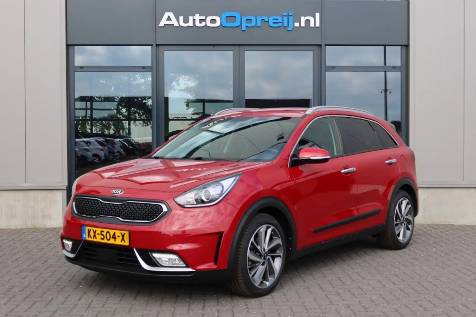 Kia Niro 1.6 GDI Hybride ExclusiveLine NAVI, Camera, Leder, Czerwony - 1