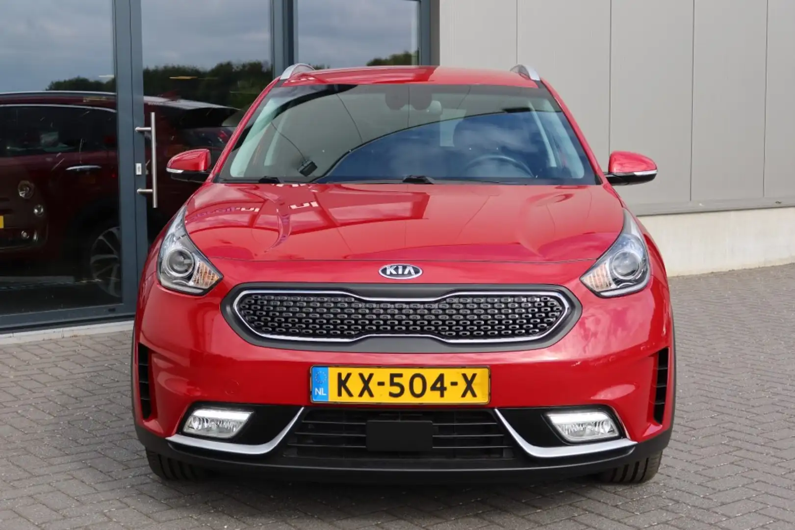 Kia Niro 1.6 GDI Hybride ExclusiveLine NAVI, Camera, Leder, Czerwony - 2
