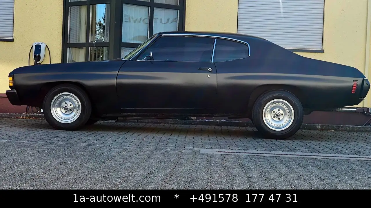Chevrolet Chevelle SS Restauriert Schwarz Matt Metall, foto 7