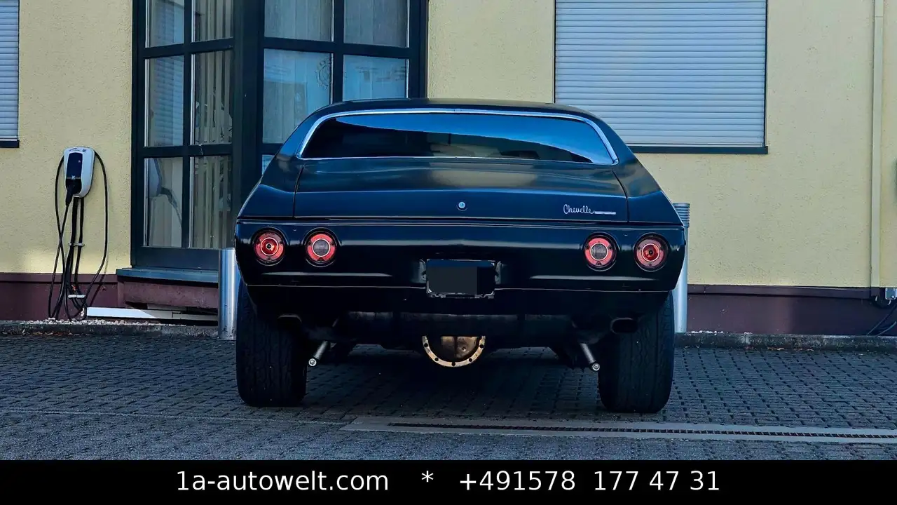 Chevrolet Chevelle SS Restauriert Schwarz Matt Metall, foto 11