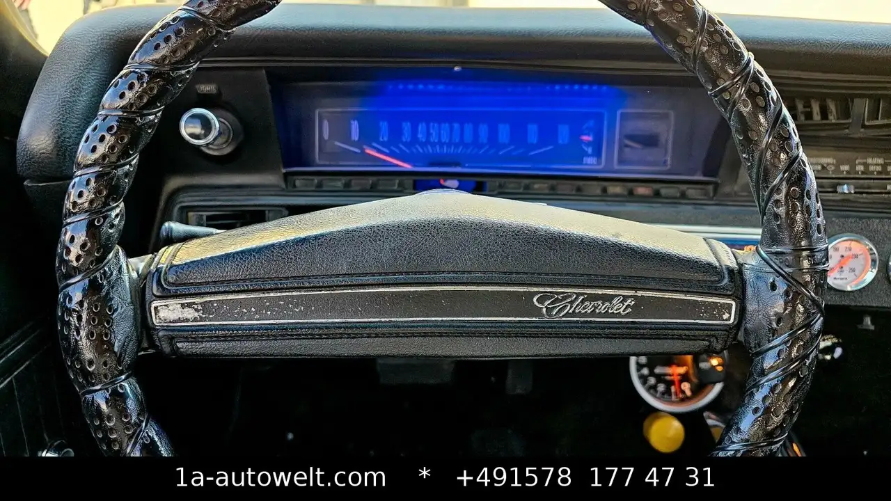 Chevrolet Chevelle SS Restauriert Schwarz Matt Metall, foto 2