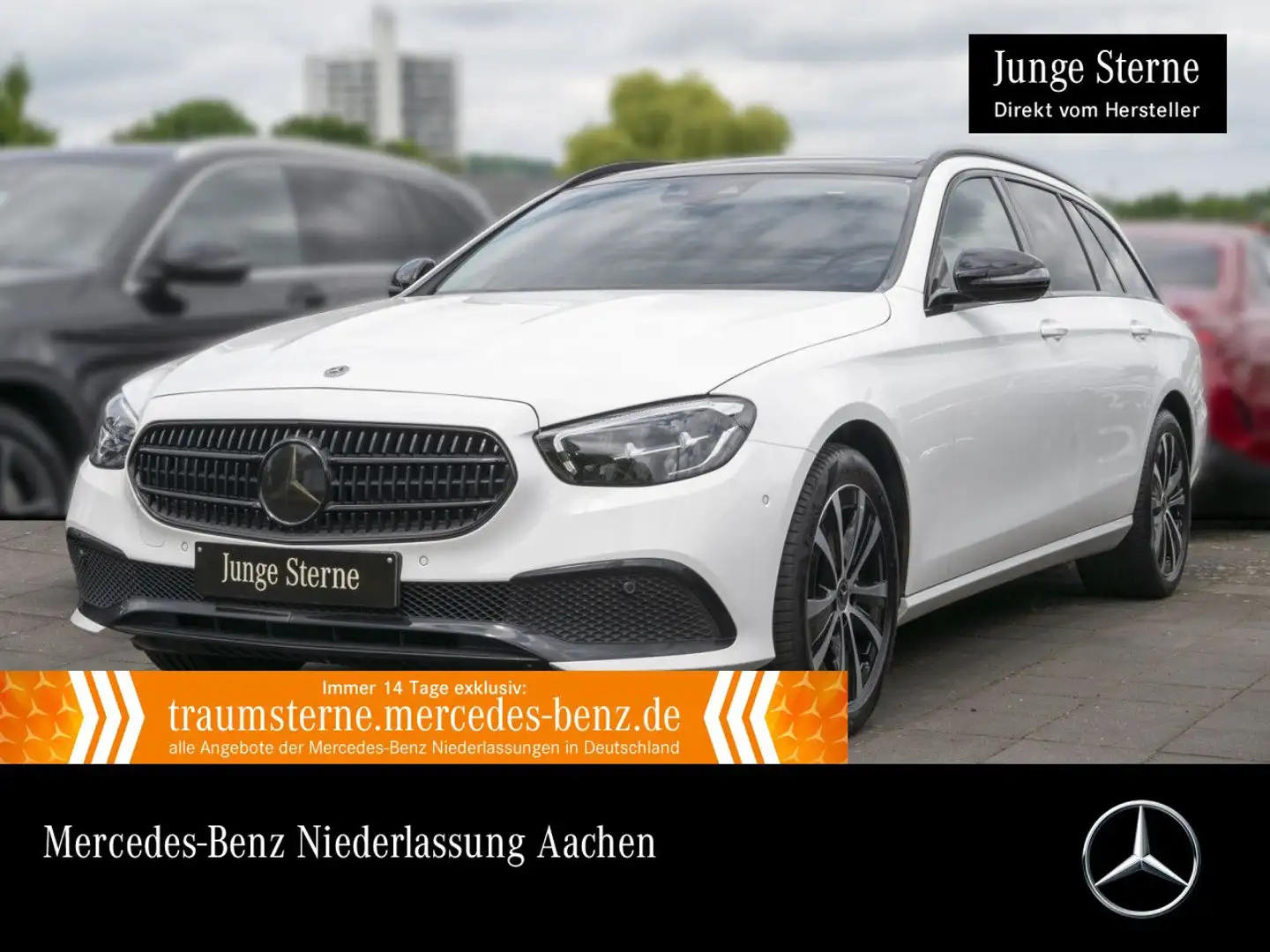 Mercedes-Benz E 300 e T AVANTG+NIGHT+PANO+LED+FAHRASS+KAMERA+9G Blanc - 1