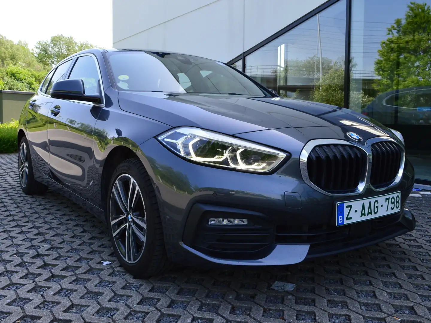 BMW 118 DA NAVI LEDER PDC CAMERA AUTOMATIC GARANTIE Gris - 2