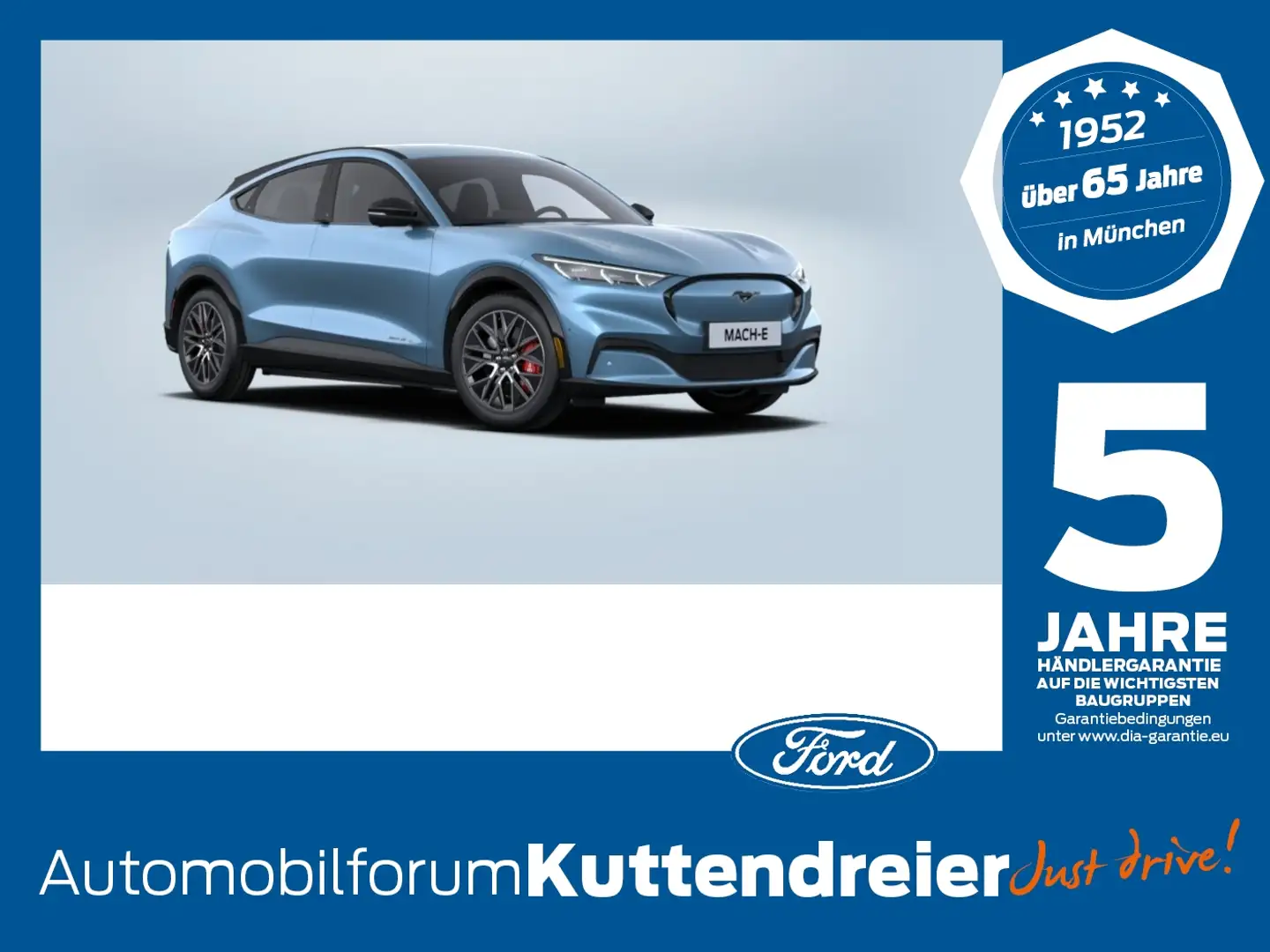 Ford Mustang Mach-E Premium AWD *IACC*360°*BLIS*B&O* Blau - 1