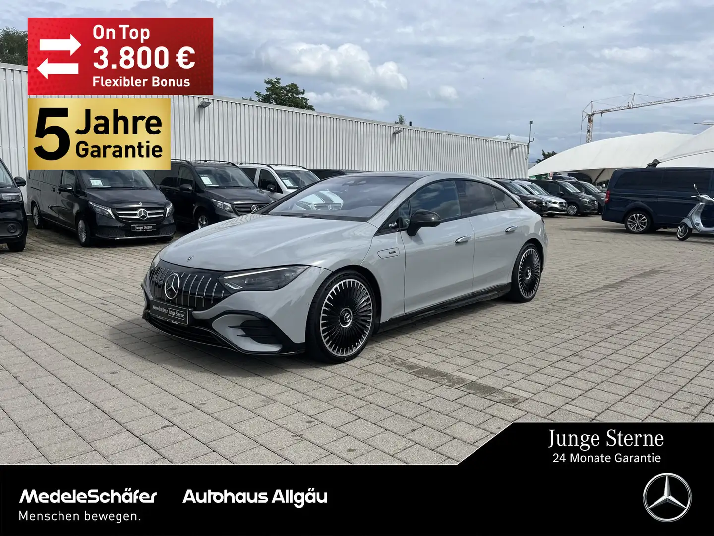 Mercedes-Benz EQE 43 EQE 43 AMG Night 21" HYPER Airmatic Pano 3D HuD Gris - 1