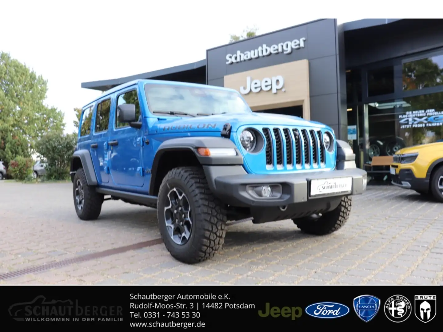 Jeep Wrangler Unlimited Rubicon PHEV Sky-One Touch Blau - 1