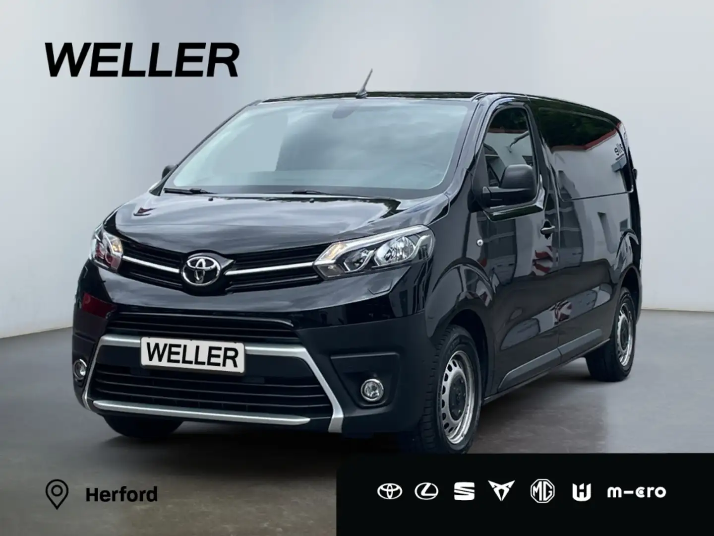 Toyota Proace 2,0l-D-4D L1 Meister *AHK*CAM*Navi*CarPlay* Zwart - 1