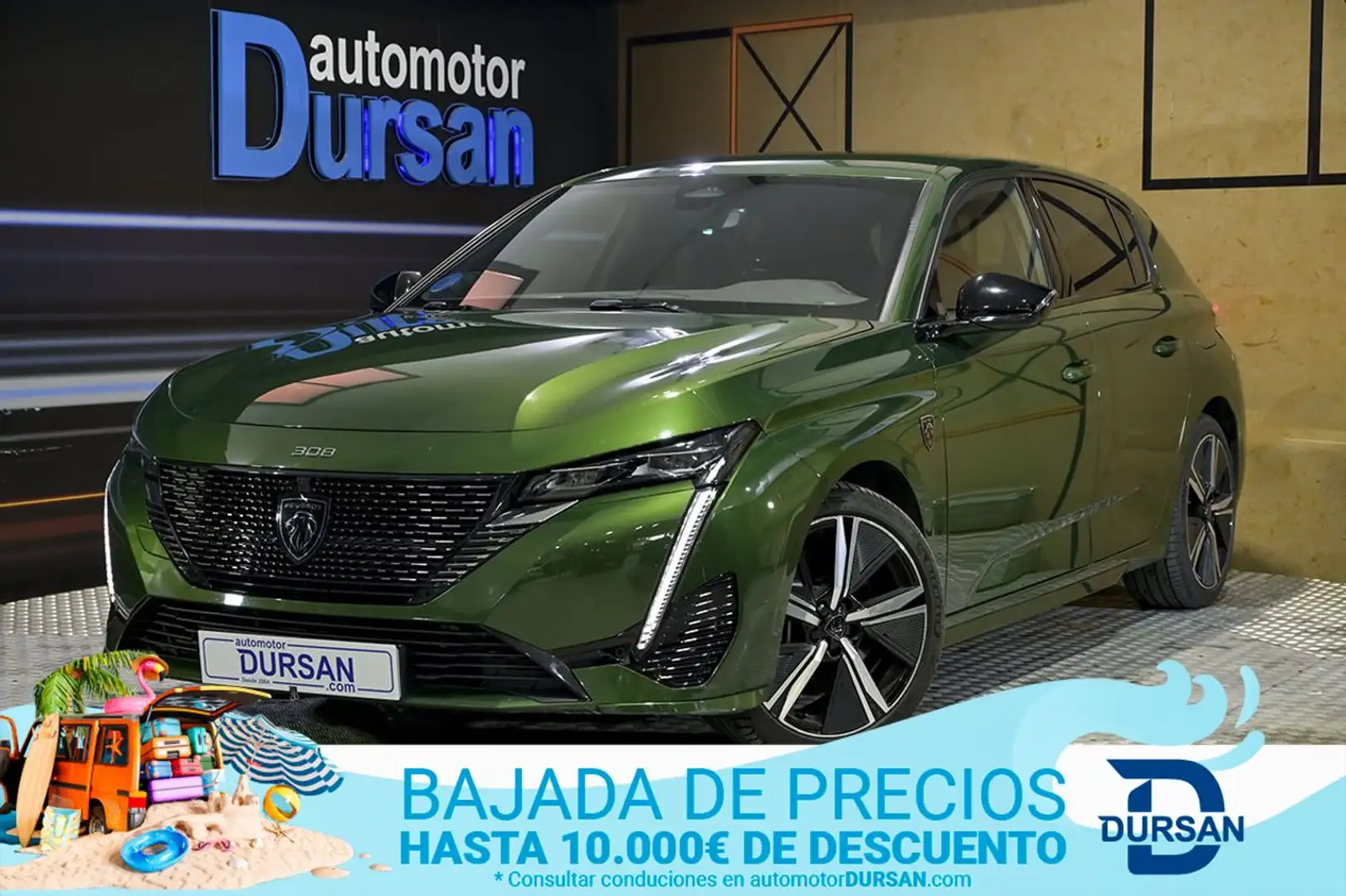 Peugeot 308 5P GT Pack Hybrid 225 eEAT8 Verde - 1