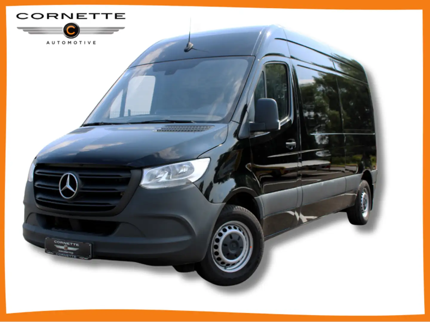 Mercedes-Benz Sprinter 315 CDI FWD L2H2 CARPLAY, CAMERA EN MEER! Zwart - 1